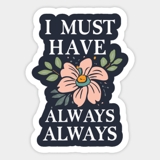 Flower lover quote Claude Monet Sticker